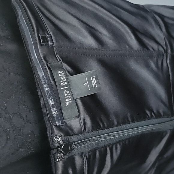 White House Black Market   Black Strapless Lace Cocktail Dress - Picture 10 of 12